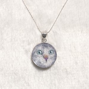 GemsArt Pendant : CA012R25, Cats Collection 25 mm.