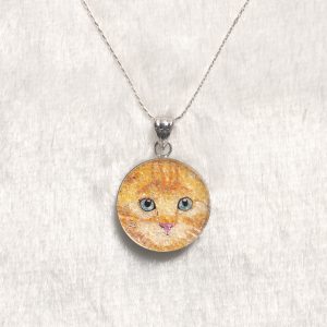 GemsArt Pendant : CA015R25, Cats Collection 30 mm.