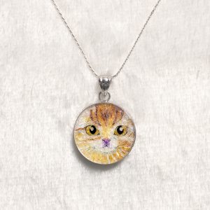 GemsArt Pendant : CA016R25, Cats Collection 25 mm.