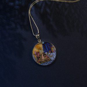 GemsArt Pendant : The Café Terrace at Night, Famous Arts Collection 30 mm.