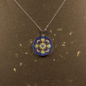 GemsArt Pendant : Lu Mandala, Mandala Collection 25 mm.