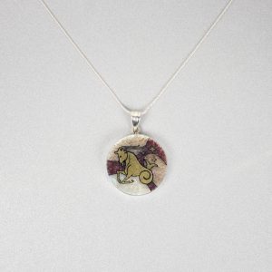 GemsArt Pendant : Capricorn, 12 Zodiacs Collection 25 mm.