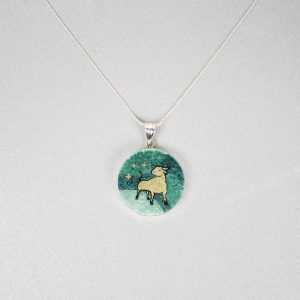 GemsArt Pendant : Taurus, 12 Zodiacs Collection 30 mm.