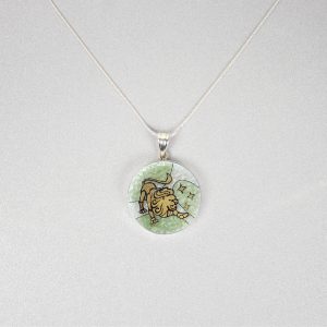 GemsArt Pendant : Leo, 12 Zodiacs Collection 25 mm.