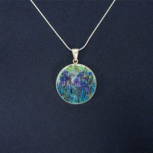 GemsArt Pendant : The Iris, Famous Arts Collection 25 mm.