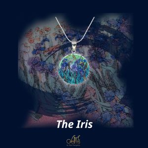 GemsArt Pendant : The Iris, Famous Arts Collection 25 mm.